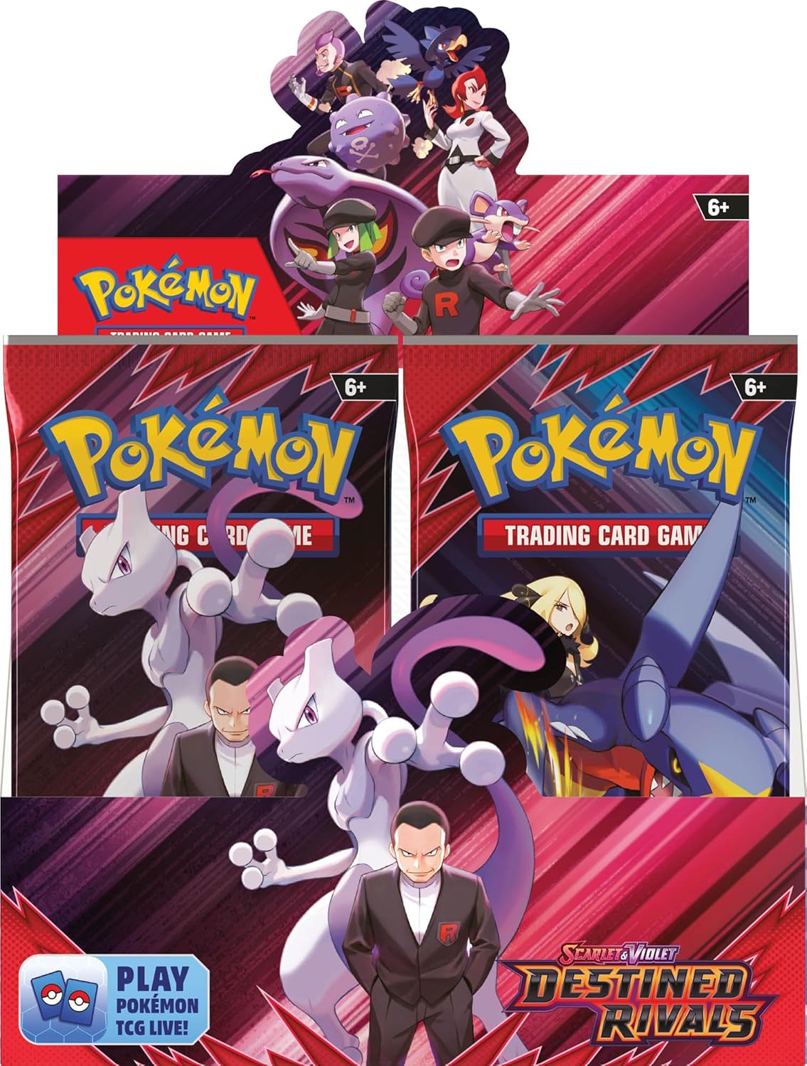 Destined Rivals Booster Box – Factory-sealed Pokémon TCG box with 36 booster packs featuring rare cards and powerful new evolutions
